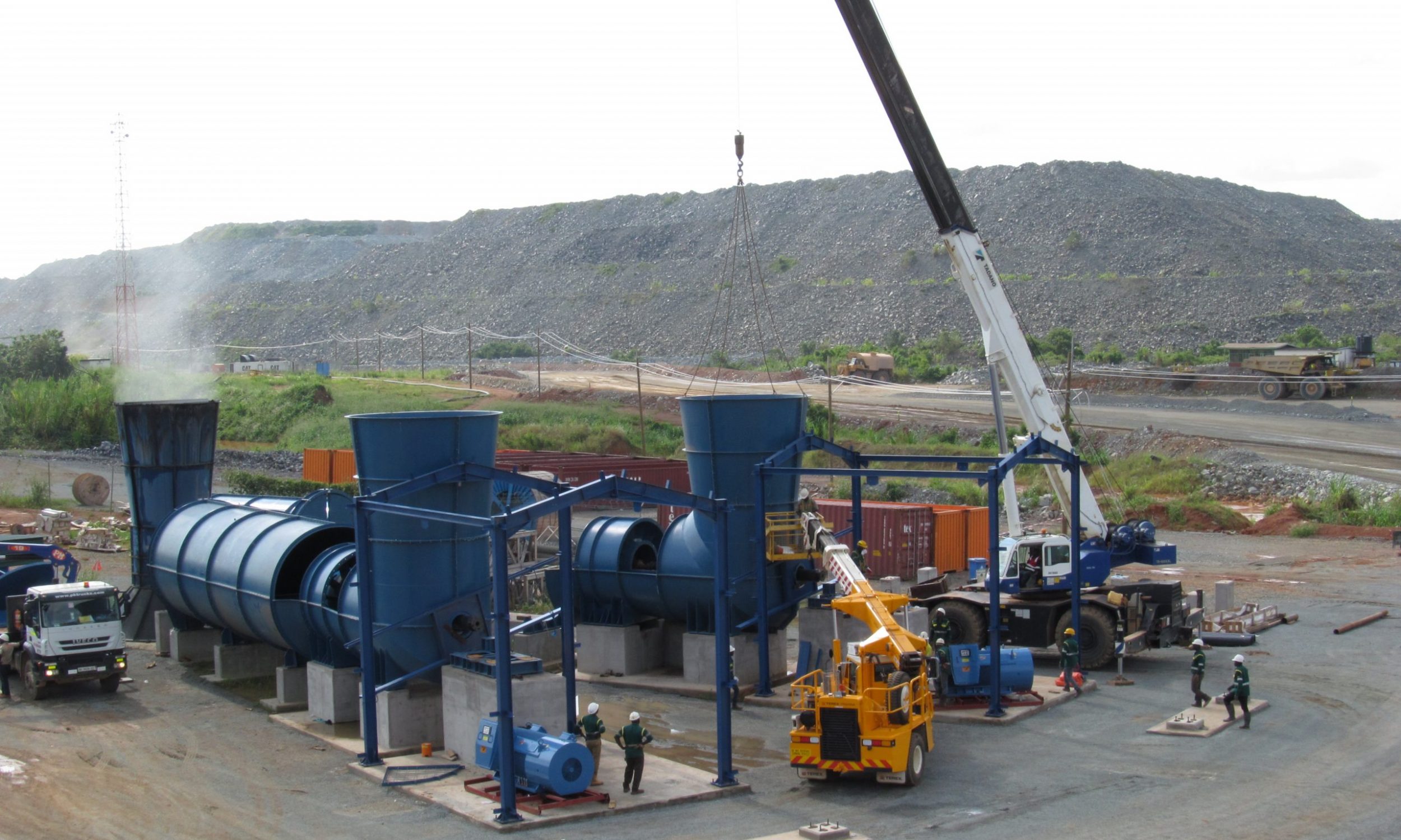 Construction of Subika Underground Ventilation Fan